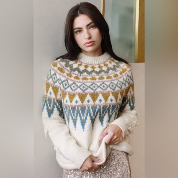 Anthropologie Sweaters - NWT Anthropologie Greylin Whistler Fair Isle Sweater